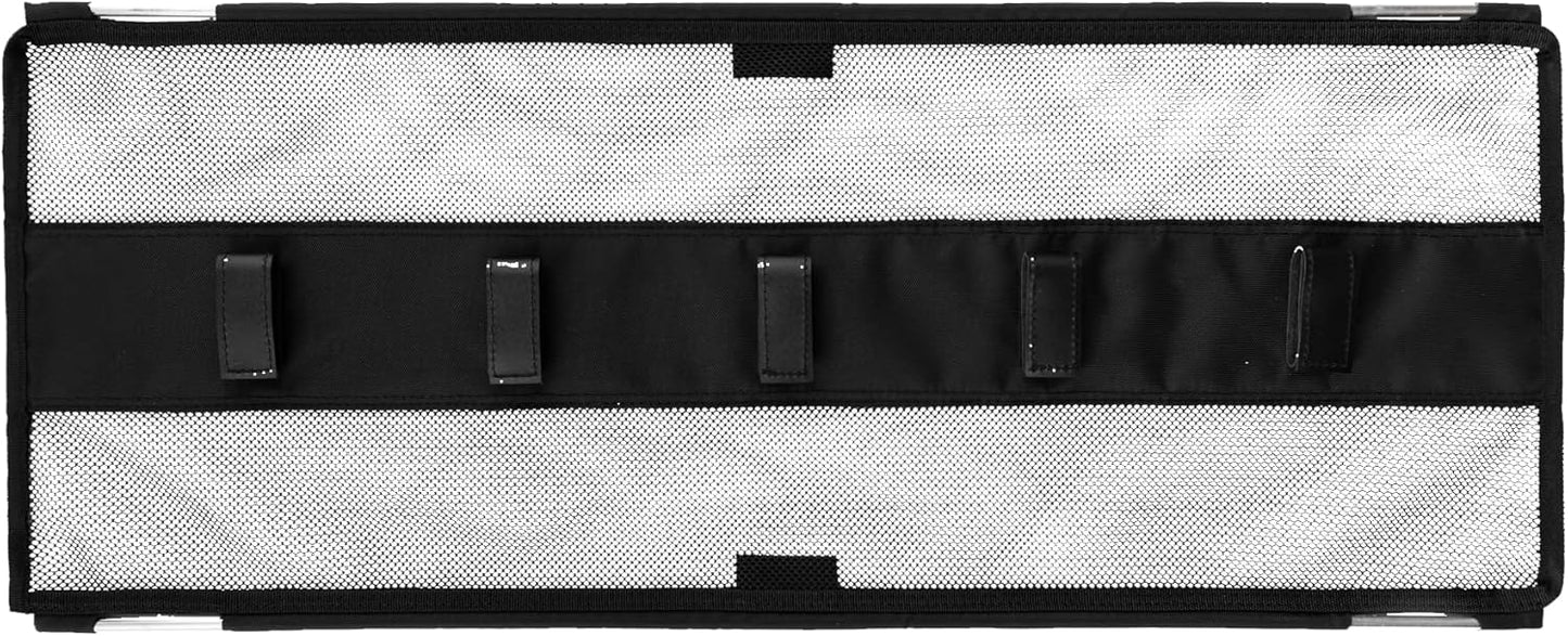 Gator Frameworks Metal Cable Management System - Mounts Under Desk for a Clutter Free Space with 1" Sapced Slots and (6) Cable Ties, (GFW-CBLMGM-MTL)
