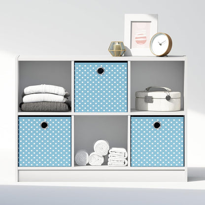 Furinno Cubic Closet Organizers and Storage, 6-Cube Closet Organizer with Bins, Open Shelf Storage, for Wardrobe, Bedroom, Living Room, White