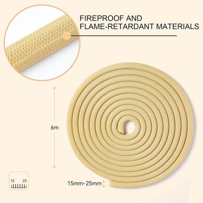 AGPTEK White Cable Sleeve, 2 Pack 5ft - 1.2 Inch Cable Management, Desk Cord Cover Organizer Wire Hider for Computer TV Wire Loom Tubing, Pet Proof Cord Protector from Cat Dog Chewing, White