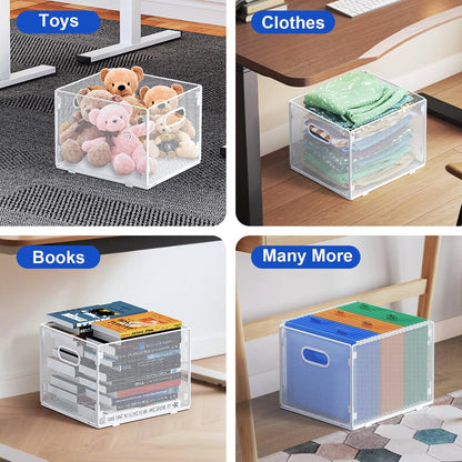 samstar Hanging File Organizer, Mesh File Folder Organizer File Crate File Cabinet Inserts Storage Box, Letter Size