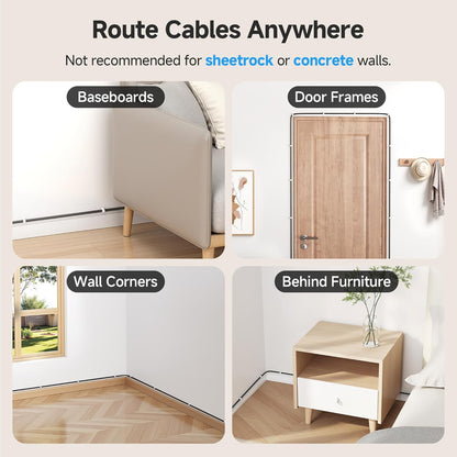 Cable Matters 200-Pack Nail-in Cable Clips Cord Organizer, 7mm / 0.27 inches, Ethernet Cable Wall Clip, Wire Wall Clips, White