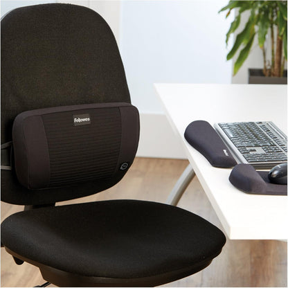 Fellowes PlushTouch Foam Keyboard Wrist Rest with MICROBAN - Black (9252101)