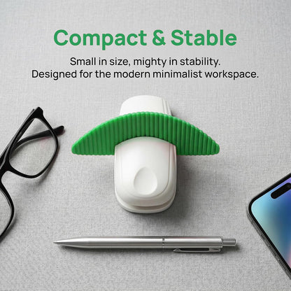 Plastic Document Holder for Typing, Portable Paper Stand with Non-Slip Base for A4 Paper, Compact Reading Clip Holder for Office Desk, Computer, Bank - White