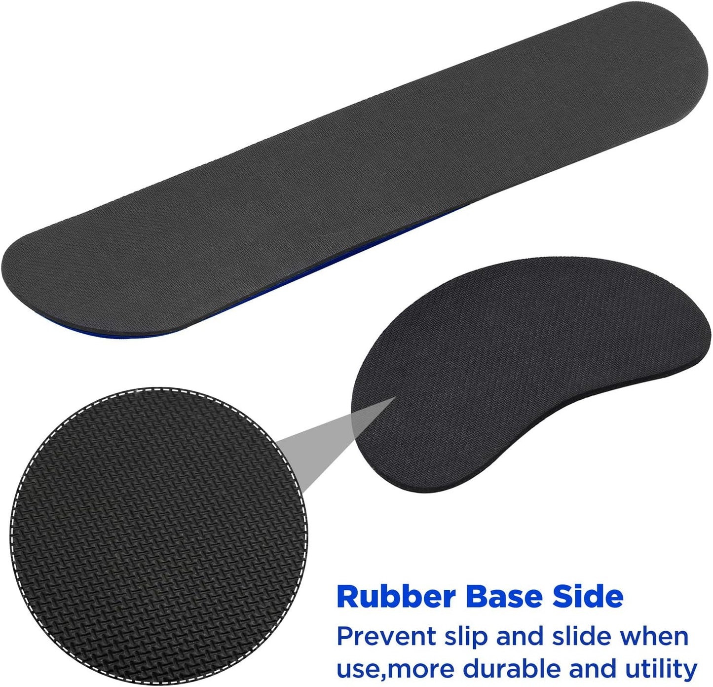 Gimars Upgrade Enlarge Silky and Superfine Fabric Gel Memory Foam Keyboard Wrist Rest Set, Ergonomic Keyboard Mouse Wrist Support for Typing Pain Relief, Comfort for Office, Gaming, Computer