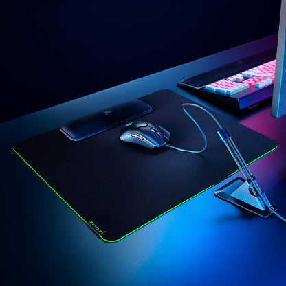 Razer Ergonomic Wrist Rest for Mini Keyboards: Plush Leatherette Memory Foam Cushion - Anti-Slip Rubber Feet