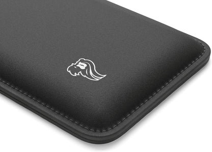 Glorious Wrist Pad/Rest - Compact - Black - Mechanical Keyboards, Stitched Edges, Ergonomic | 12x4 inches | 25mm/1in Thick (GWR-75) Compact (Black)