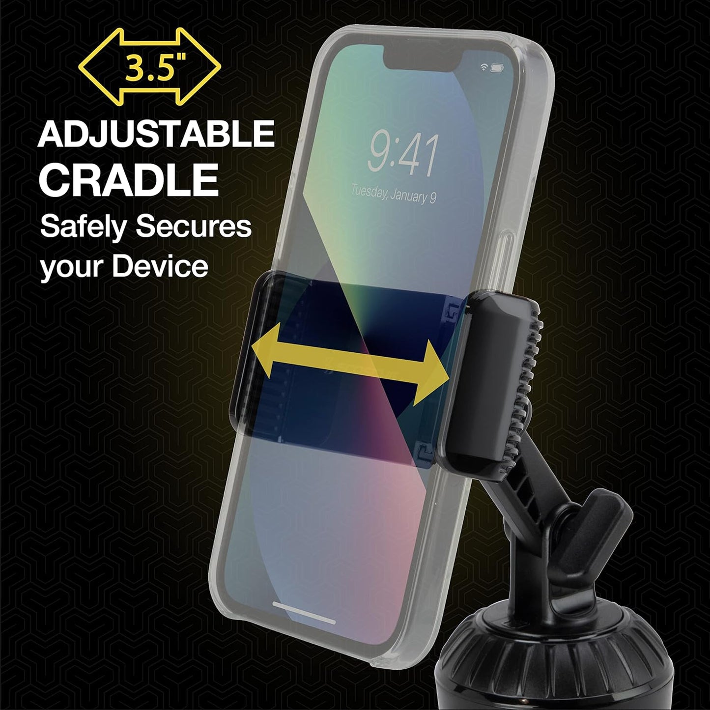Scosche SUFMPS-SP Universal Cell Phone Stand and Holder with Non-Slip Cradle, Foldable, Adjustable Non-Magnetic Mount for Home Office Desk or Travel Compatible with iPhone, Tablet and All Devices