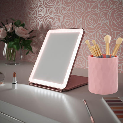 minimaliving Pen Holder,Nordic Style Silicone Waterproof Pencil Holder for Desk Simple&Modern Minimalist Makeup Organizer Multifunctional Office Supplies for Home,Kids and School(Beige)
