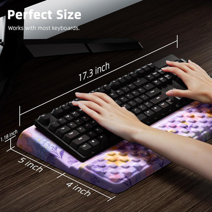 Ospelelf Keyboard Wrist Rest, Comfortable Ergonomic Keyboard Stand Riser Holder for Office Home