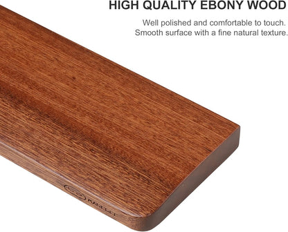 Wooden Keyboard Wrist Rest for 60% Keyboard, Ebony Wood Wrist Rest Pad Support with Anti-Slip Rubber Base, MageGee Ergonomic Keyboard Palm Rest for Pain Relief, Easy Typing