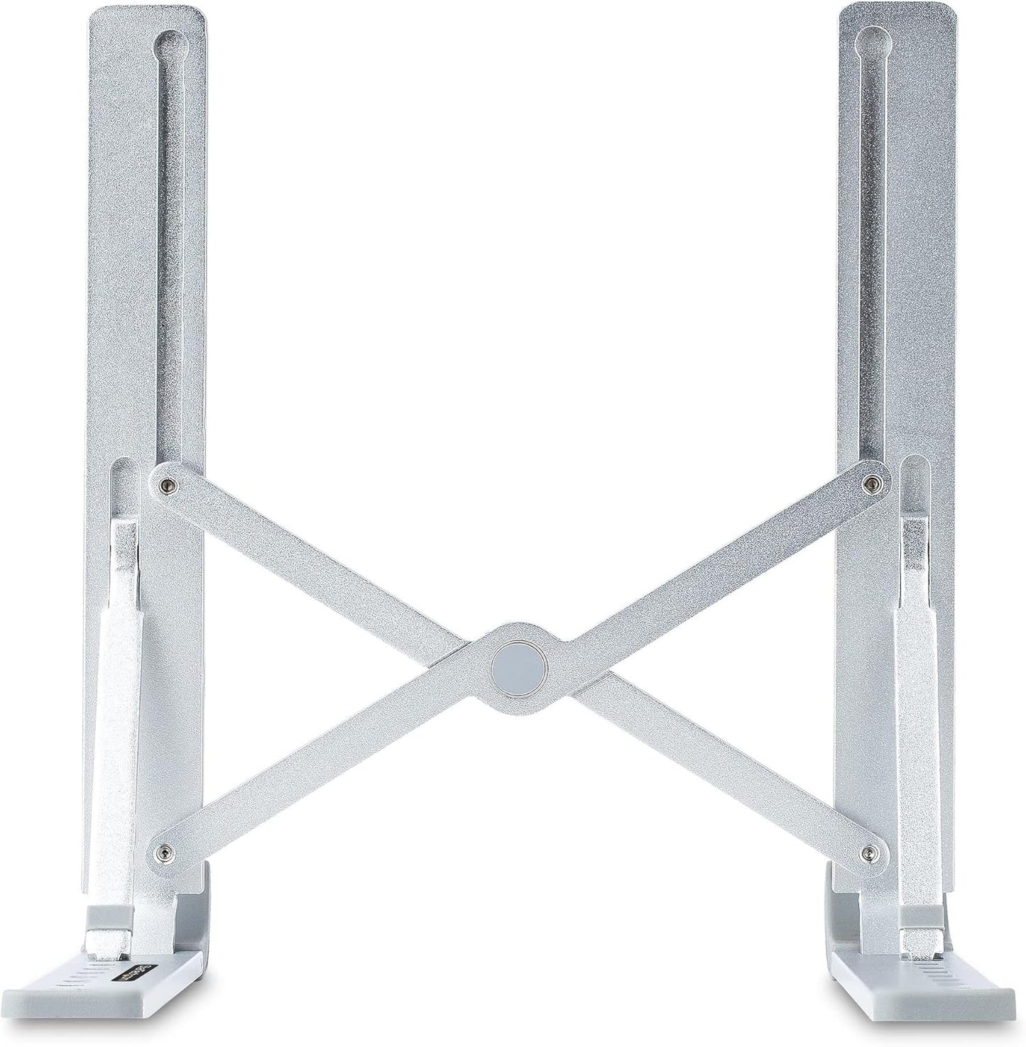 StarTech.com Foldable Laptop Riser Stand, Portable Height Adjustable Ergonomic Laptop Stand, Ventilated Aluminum Frame Supports 22lb (10Kg), Tilt/Raised/Angled Laptop/Tablet Stand (Laptop-Riser-BAR)