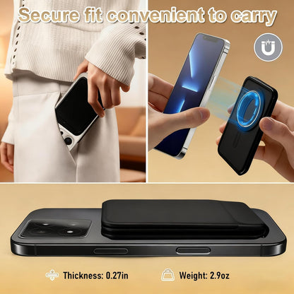 Magnetic Phone Stand, Compatible with All Smartphones 17/16/15/14/13/12 Series, Slim PU Leather Desk Stand with Angle Adjustment, Portable & Includes 1 Strong Magnetic Ring for Any Phone(Pink)