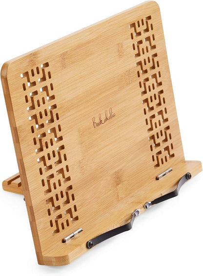 Book Stand Bamboo Reading Rest Cook Book Document Stand Holder Bookrest Recipe Stand by: Bookaholic