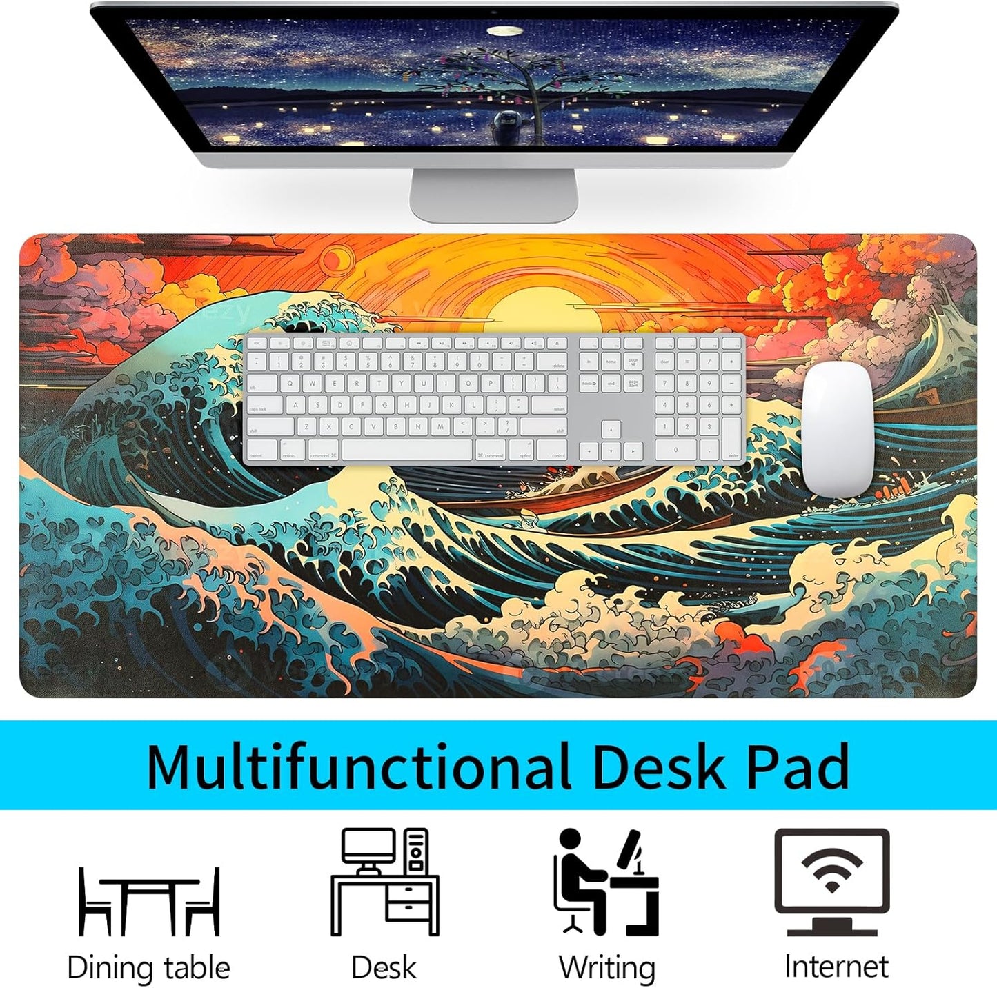 Wrist Rest for Computer Keyboard and Mouse, Ergonomic Design Wrist Support Pad for Keyboard, Soft Memory Foam Desk Pads Support Hand and Arm Easy Typing Pain Relief, 2 Piece Pad, Cream Pink