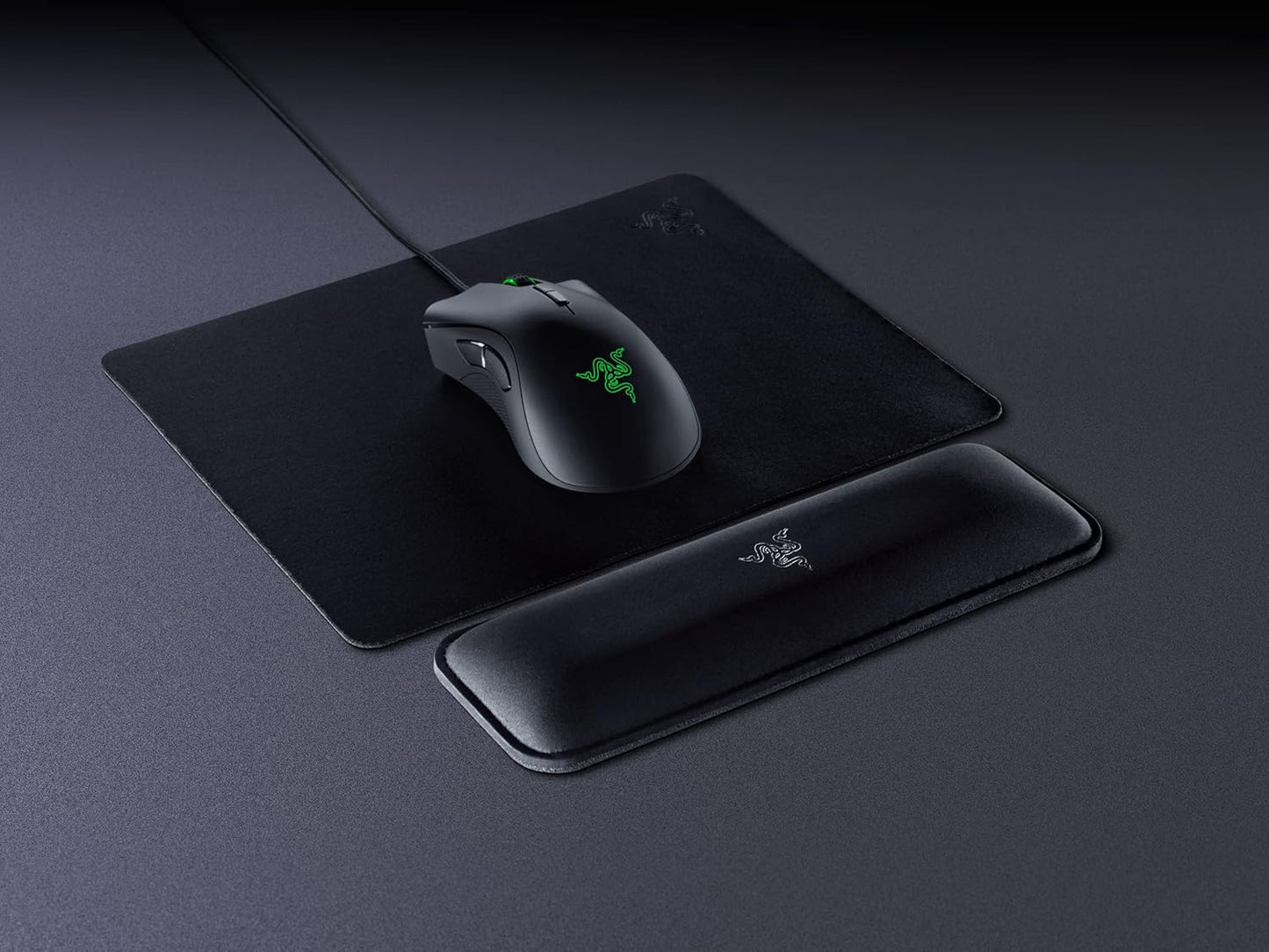 Razer Ergonomic Wrist Rest for Mini Keyboards: Plush Leatherette Memory Foam Cushion - Anti-Slip Rubber Feet