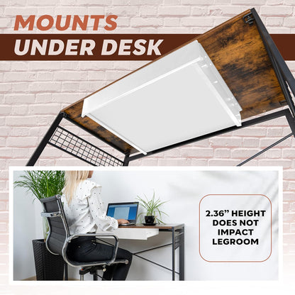 Large 23.6 Inch Under Desk Drawer Slide Out, Pencil Drawer, Undermount Desk Drawer, Under Counter Drawers, Attachable Desk Drawer, Drawer For Under Desk, Undermount Drawer, Under Desk Pull Out Drawer