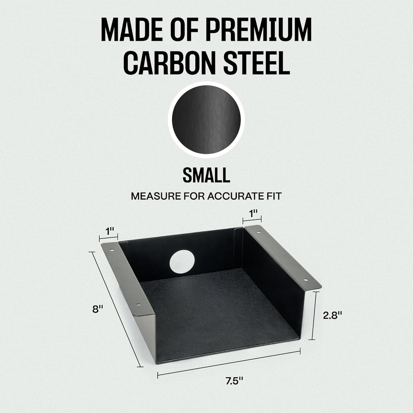 Under Desk Drawer Slide Out Attachment - Carbon Steel Undermount Table Drawer with Cable Management, Pull Out Add-On Storage for Office & Standing Desks (13" x 8" x 2.8")