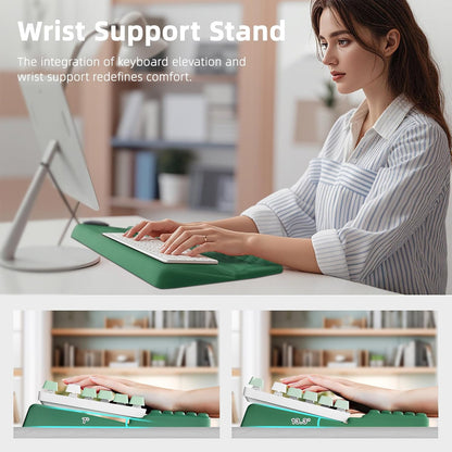 Ospelelf Keyboard Wrist Rest, Comfortable Ergonomic Keyboard Stand Riser Holder for Office Home