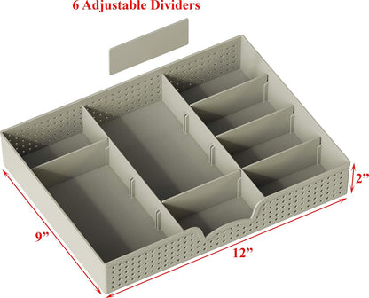 Simple Houseware Desk Monitor Stand Riser with Adjustable Organizer tray, Espresso