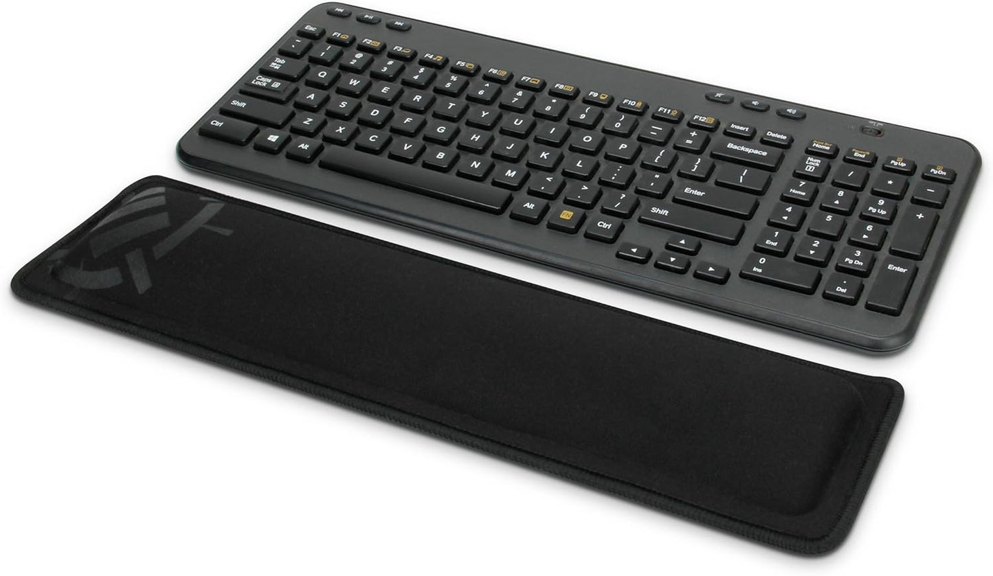 ENHANCE Keyboard Wrist Rest - Keyboard Wrist Support with Memory Foam Pad and Premium Anti-Fray Stitching - Fits Full Size Boards Helps with Pain for PC, Laptop, Office Typing - Galaxy