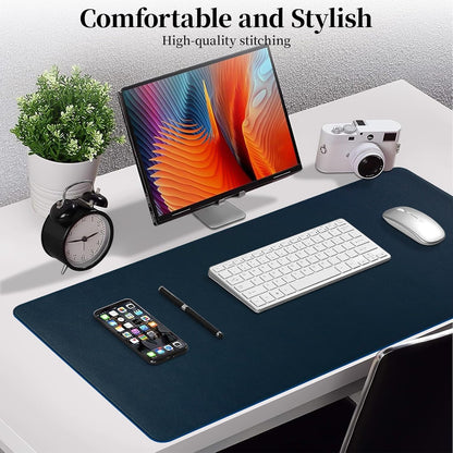 Green Desk Pad and Keyboard Wrist Rest, 3in1 Mousepad + Keyboard Wrist Rest+Mouse Wrist Rest for Home Office Table Computer Cover. (31.5×15.7,Green)