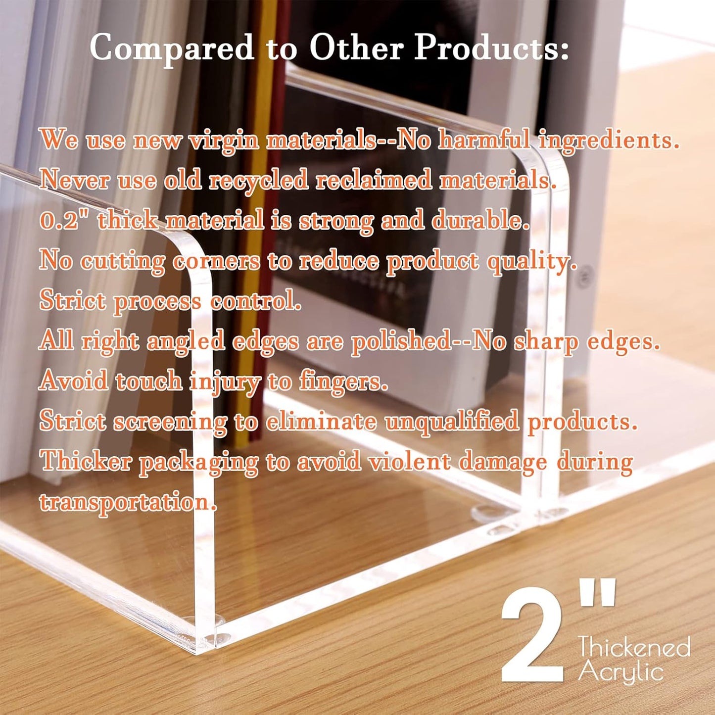 Magazine Holder, Clear Acrylic Magazine Rack, File Organizer for Office Desk, Book Organizer,-One-Piece-3 Vertical spaces,1 pack (B5)……