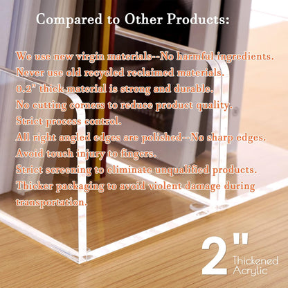 Magazine Holder, Clear Acrylic Magazine Rack, File Organizer for Office Desk, Book Organizer,-One-Piece-3 Vertical spaces,1 pack (B5)……