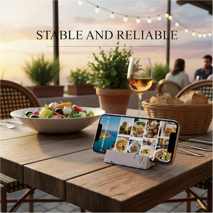 Concrete phone stand, desktop phone stand, multifunctional stand, compatible with iPhone 16/15/14/13/12 smartphones (Ink wash)
