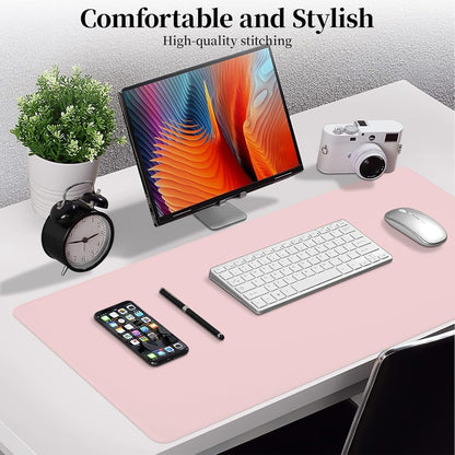 Green Desk Pad and Keyboard Wrist Rest, 3in1 Mousepad + Keyboard Wrist Rest+Mouse Wrist Rest for Home Office Table Computer Cover. (31.5×15.7,Green)