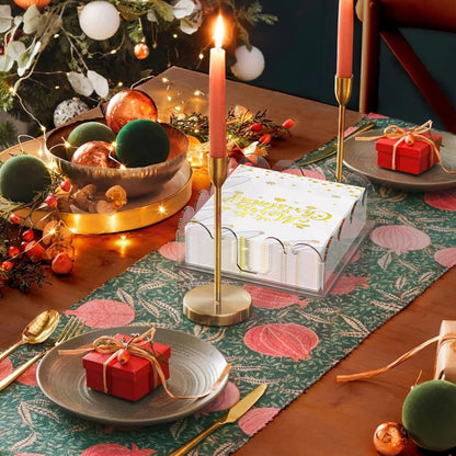 Transparent Acrylic Napkin Holder Clear Guest Paper Disposable Hand Towel Dispenser Tray Organizer For Table Home Kitchen Restaurant and Hotel Business