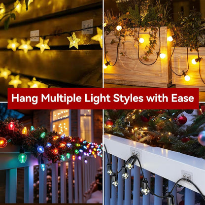 Latoxcaa 120PCS Heavy-Duty Adhesive Cable Clips, Clear Traceless Cord Organizer & Wire Holders for Wall, Desk, Car, LED Strips and Outdoor Lights (Small)