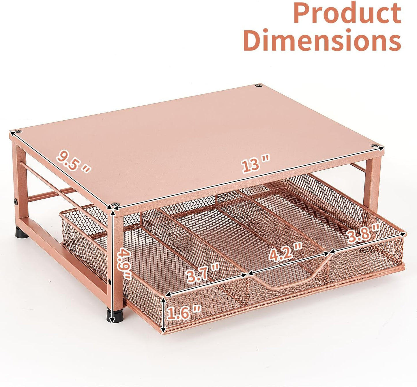 Small Laptop Stand for Desk, Monitor Stand Riser, Office Desk Accessories, Computer Desktop Stand with Drawer for Home, Office, School (Mint Green)