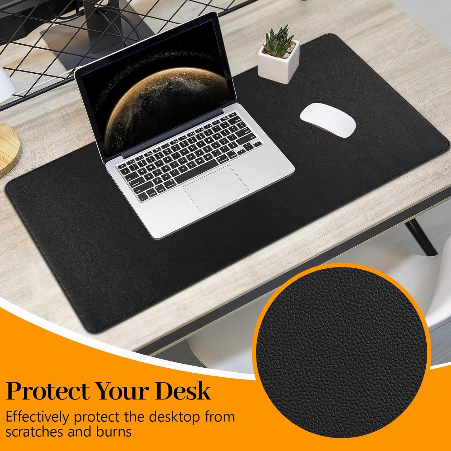 Green Desk Pad and Keyboard Wrist Rest, 3in1 Mousepad + Keyboard Wrist Rest+Mouse Wrist Rest for Home Office Table Computer Cover. (31.5×15.7,Green)