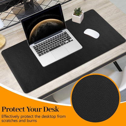 Green Desk Pad and Keyboard Wrist Rest, 3in1 Mousepad + Keyboard Wrist Rest+Mouse Wrist Rest for Home Office Table Computer Cover. (31.5×15.7,Green)