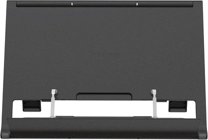 Readaeer Portable Book Stand Free Angle Adjustable Book Holder for Thick Textbook Collapsible Lightweight Book Rest (White)