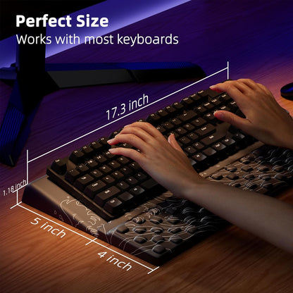 Ospelelf Keyboard Wrist Rest, Comfortable Ergonomic Keyboard Stand Riser Holder for Office Home