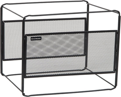 Mind Reader Hanging File Folder Organizer, Desktop Organizer, Storage, Office, Metal Mesh, Silver