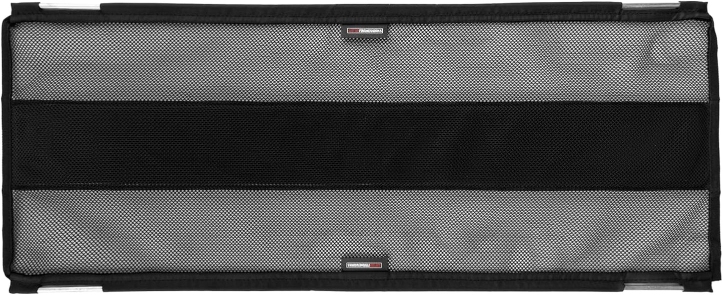 Gator Frameworks Metal Cable Management System - Mounts Under Desk for a Clutter Free Space with 1" Sapced Slots and (6) Cable Ties, (GFW-CBLMGM-MTL)