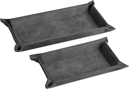 Navaris 2 x Empty Tray for Keys, Coins, Mobile Phones, Jewellery – Entrance Table for Office Bedside Tables