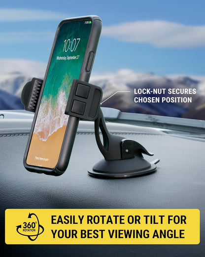 Scosche SUFMPS-SP Universal Cell Phone Stand and Holder with Non-Slip Cradle, Foldable, Adjustable Non-Magnetic Mount for Home Office Desk or Travel Compatible with iPhone, Tablet and All Devices