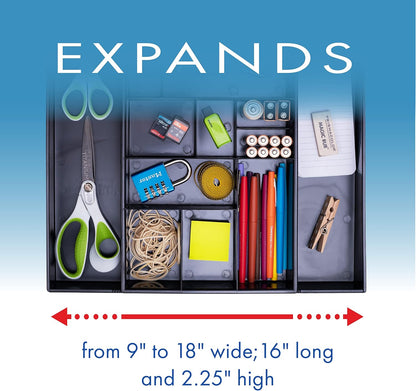 Dial Industries Expandable Office Drawer Desk Organizer Storage Tray