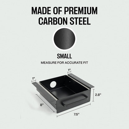 Under Desk Drawer Slide Out Attachment - Carbon Steel Undermount Table Drawer with Cable Management, Pull Out Add-On Storage for Office & Standing Desks (13" x 8" x 2.8")