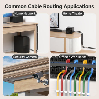 Cable Matters 200-Pack Nail-in Cable Clips Cord Organizer, 7mm / 0.27 inches, Ethernet Cable Wall Clip, Wire Wall Clips, White