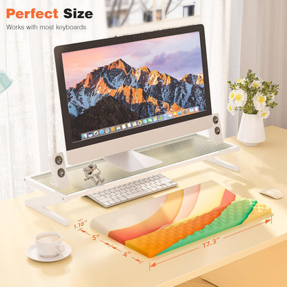 Ospelelf Keyboard Wrist Rest, Comfortable Ergonomic Keyboard Stand Riser Holder for Office Home