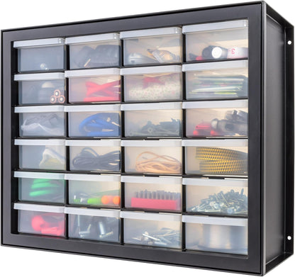 IRIS USA Small Parts Storage Cabinet, Made in USA, 64-Drawer Organizer Chest for Hardware, Screws, Nuts & Bolts, Charms, Beads, Craft Supplies, Scrapbook & Hobby Storage, Teacher Toolbox – White
