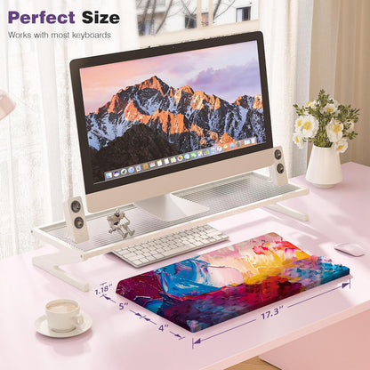 Ospelelf Keyboard Wrist Rest, Comfortable Ergonomic Keyboard Stand Riser Holder for Office Home