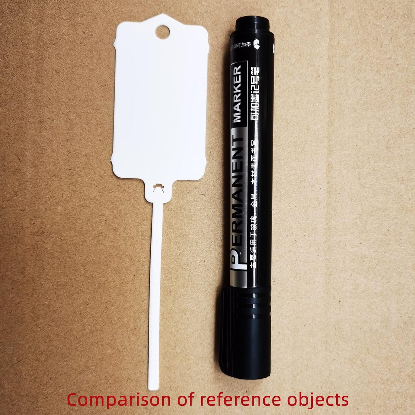 100pcs Reusable Blank Plastic Tags Ties Key Tags 1.45"*2.48" Serrated Tension Sealing Strap with Large Label Plastic Tie Mark Label Waterproof Hang Sign Write on Tag (Red, 100pcs)