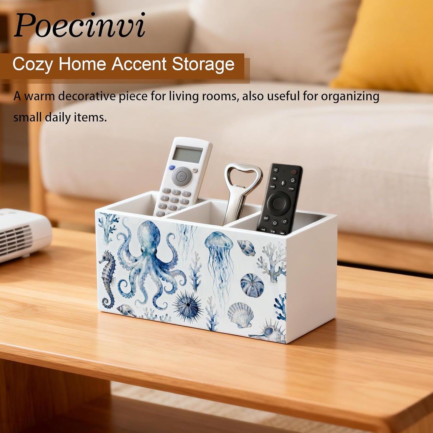 Blue Coquette Bow Pen Holder for Home Office Desk, Girly Office Decor, Preppy Blue Ribbon Bow Aesthetic Wooden Box Sign Pencil Holder for Desk Shelf Organizer