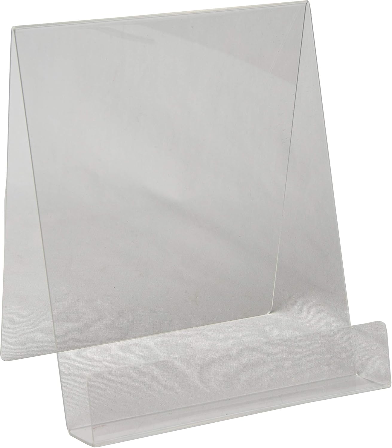 Clear-Ad - Acrylic Book Display Stand 8.5x11 - Tabletop Cookbook Recipe Holder - Table Top Easel - Paper & Picture Holder - Artwork Display - Flyer & Magazine Holder - LHS-8511 (Pack of 6)