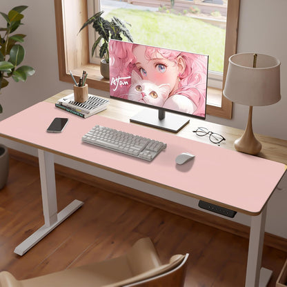 Mouse Pad and Keyboard Wrist Rest, 3-in-1 Large Keyboard and Mouse Pad Set, Ergonomic Wrist Rest for Computer Keyboards, Non-Slip Desk Mat Protector for Women (Purple Pink, 31.5" X 15.7")